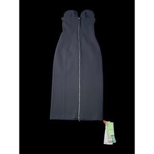 2013 Off-White Virgil Ablohland Black Midi Dress 36EU Eco-Friendly Made in Italy